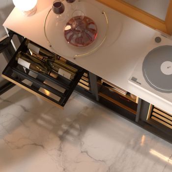 Weinbuffetschrank, 2 Temperaturen, Weiß - Harmonie