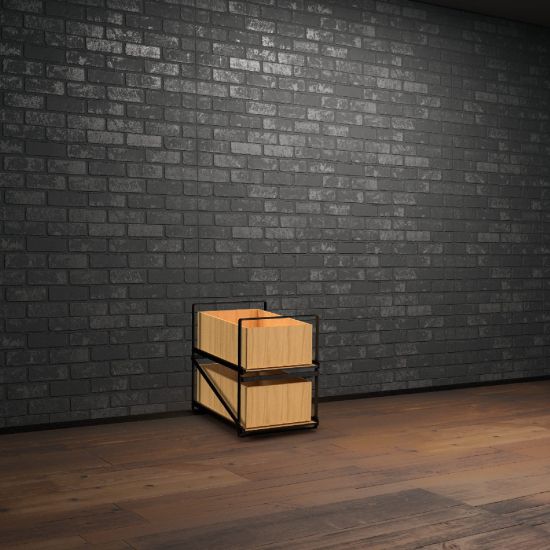 Lagersystem für Weinkisten mit jeweils 12 Flaschen