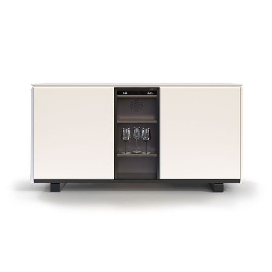 Weinbuffetschrank, 2 Temperaturen, Weiß - Harmonie