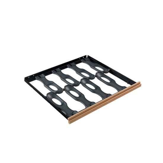 Gleitregal Compact mit Holzfront - 8 Flaschen