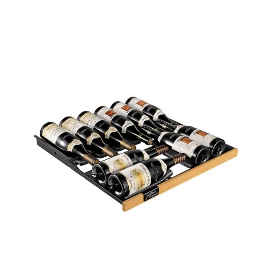 Gleitregal Revelation mit Front in heller Eiche - 12 Flaschen