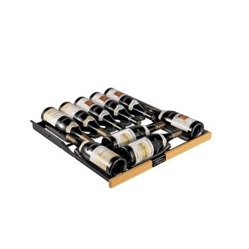 Gleitregal Revelation mit Front in heller Eiche - 12 Flaschen