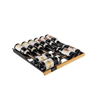 Gleitregal Revelation mit Front in heller Eiche - 12 Flaschen