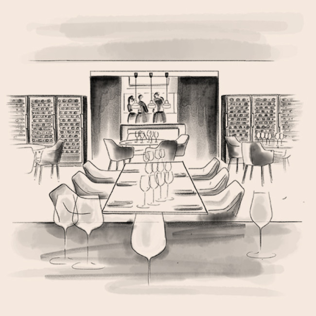 Im Weinkeller des Soufflot, Meursault, Frankreich 