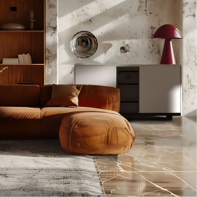 Möbel Volltür 2 Temperaturzonen matt weiß lackiert