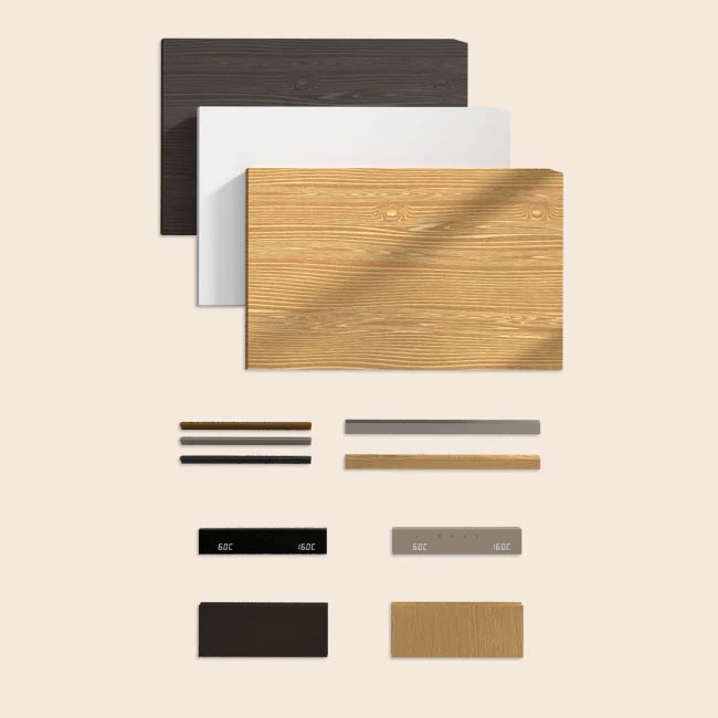 Konfigurieren Sie Ihren Harmonie-Servierweinkeller bis ins kleinste Detail, um ihn stilvoll an die Inneneinrichtung Ihres Wohnzimmers anzupassen, ohne Kompromisse eingehen zu müssen.