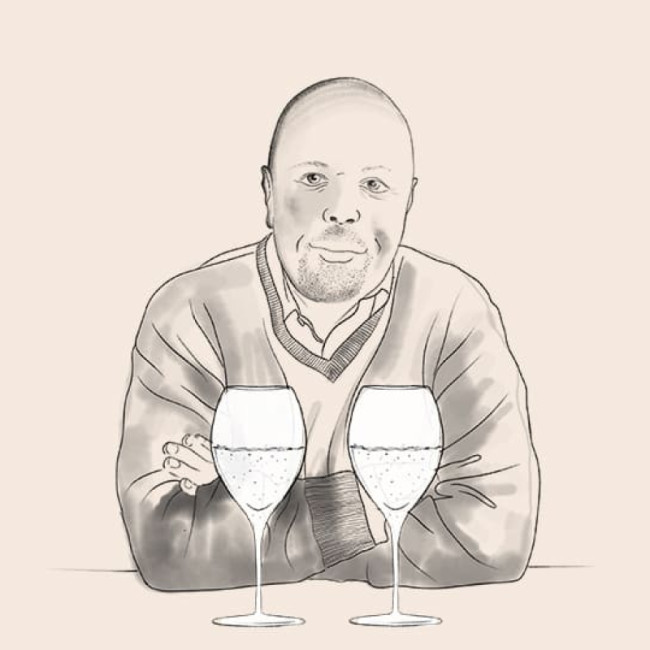 Im Keller des Champagnerkritikers Alberto Lupetti