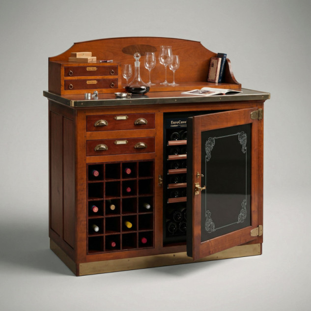Altes Weinschrank Modell das 50 Jahre Markengeschichte und Sommelier Komfort widerspiegelt