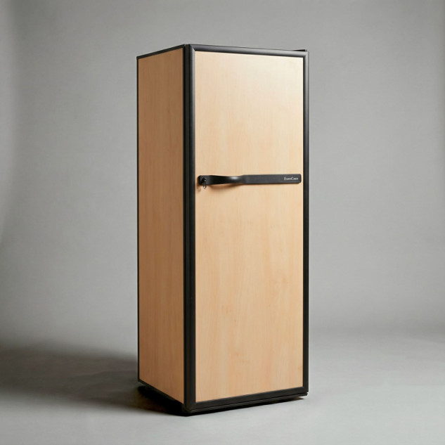 Klassisches Weinkühlschrank Modell das die Designentwicklung über die Jahre zeigt